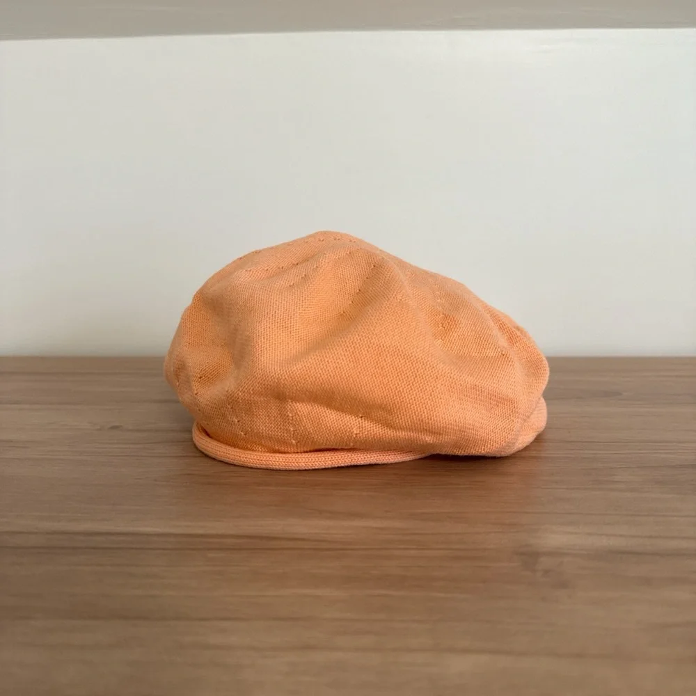 Parkhurst 100% Cotton Knit French Beret With Sunprotection Peach Color NWOT - Picture 2 of 8